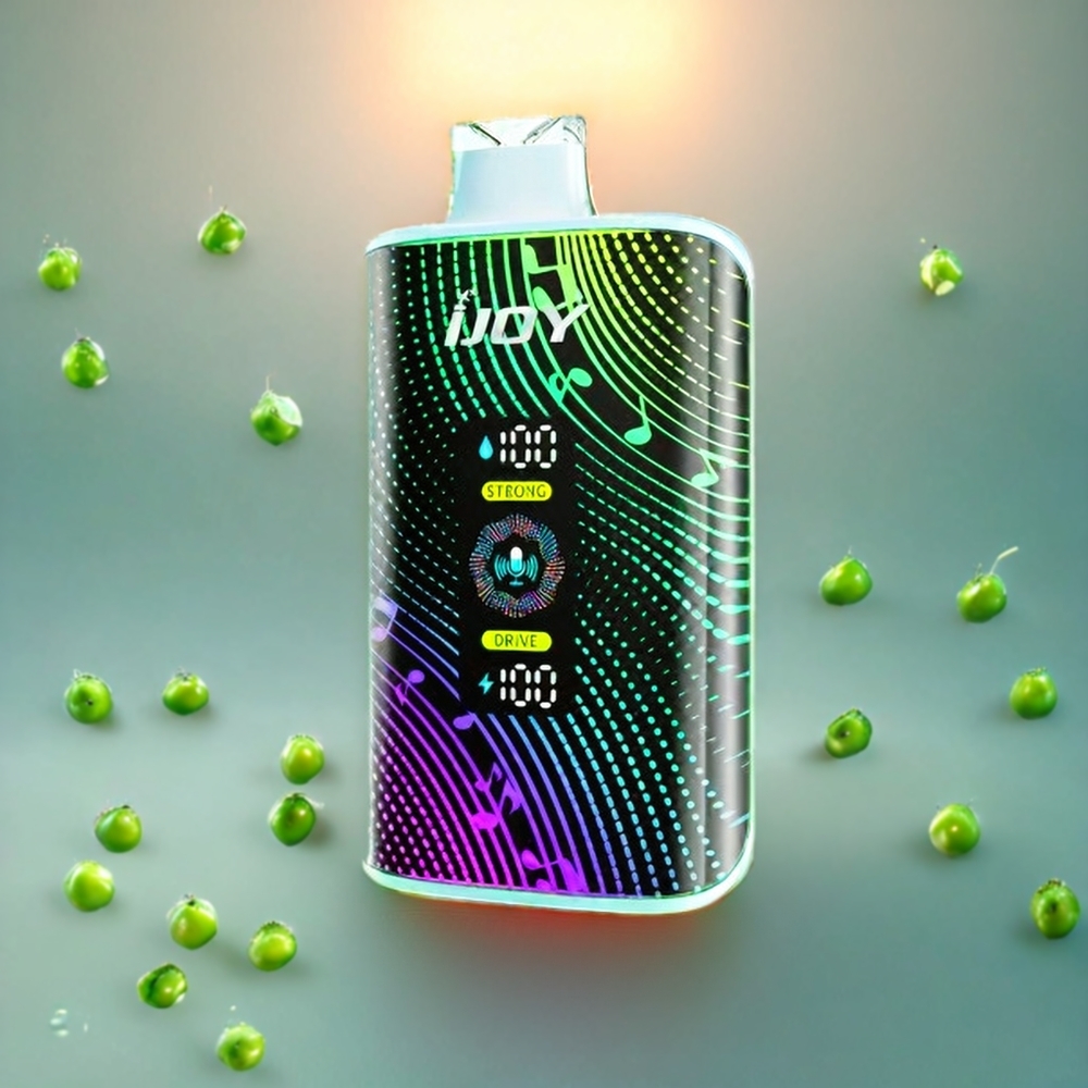 IJOY SD 40000 Puffs Norge Engros Engangs vape Sur Eple Is med 20ML E-væske, 750mAh Batteri, Type-C Lading og Justerbar Luftstrøm