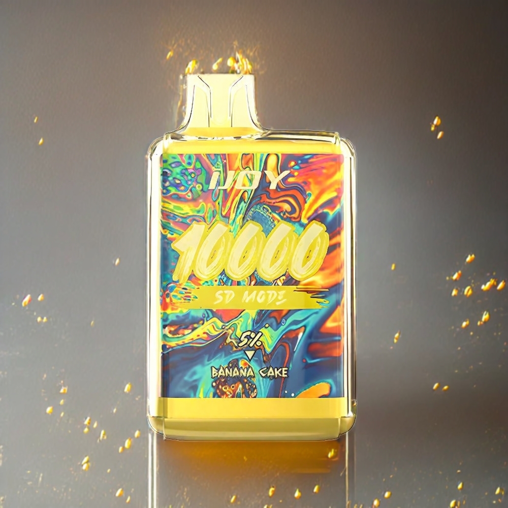 IJOY SD10000 Norge Engros Engangs vape Banan Kake – 10000 Puffs, 20ml, 5% Nikotin, Type-C Lading, Justerbar Effekt