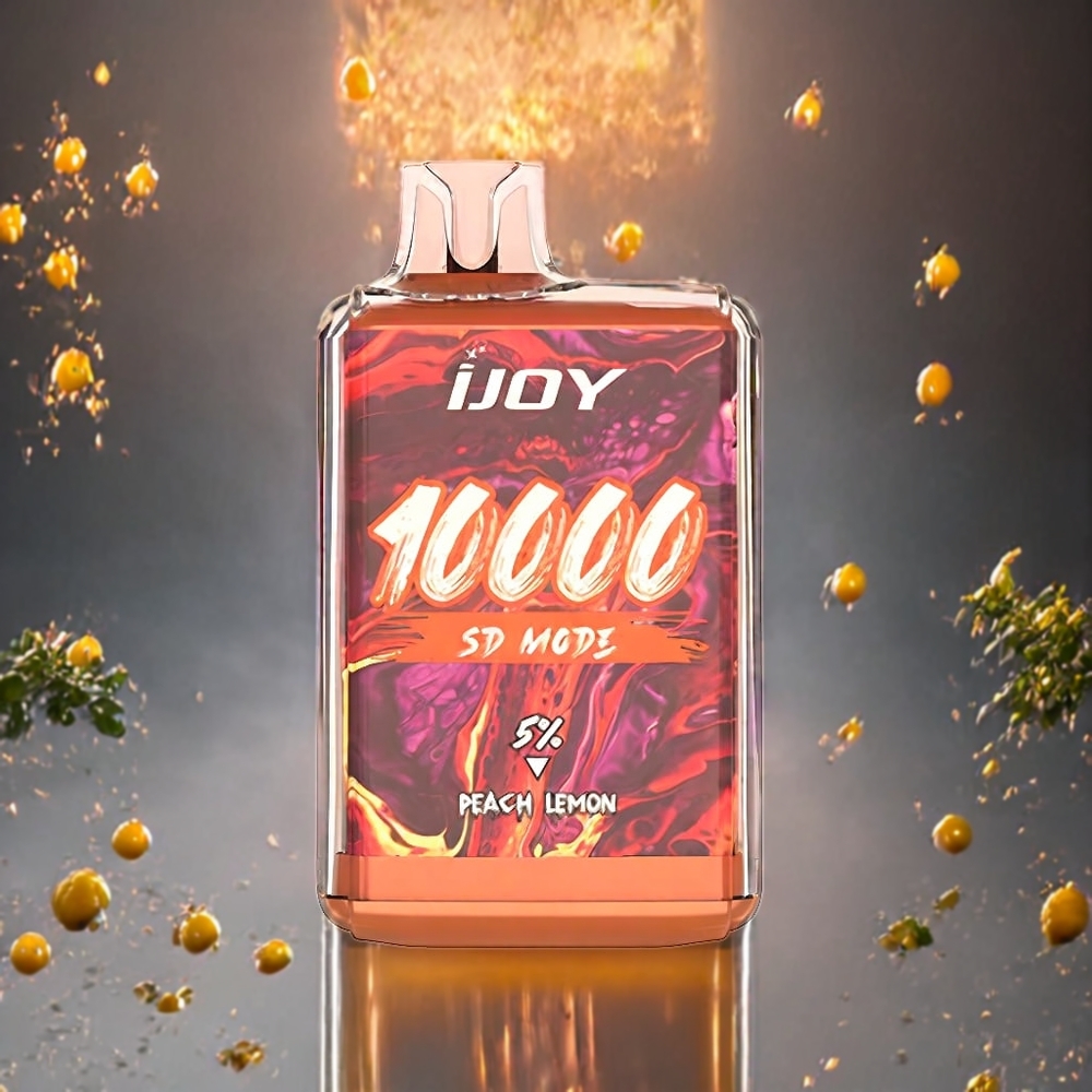 IJOY SD10000 Norge Engros Engangs vape Fersken Sitron 10000 Puff 20ml 5% Nikotin Type-C Lading