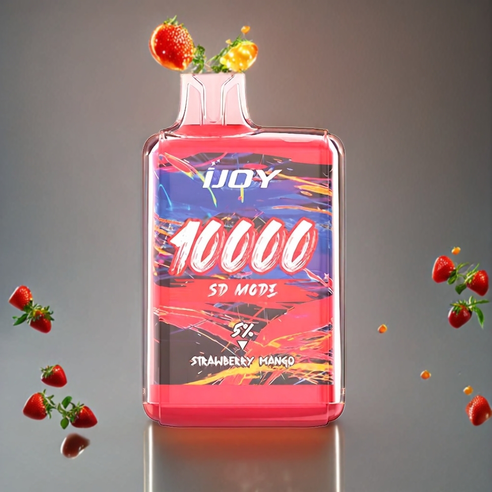 IJOY SD10000 Norge Engros Engangs vape Jordbær Mango 10000 Puffs 20ml 5% Nikotin Type-C Lading