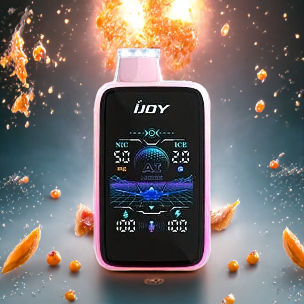 IJOY Uranus Mate 40000 Puffs Norge Engros Engangs vape Juicy Peach Is med ICE0-ICE3 Justerbar Luftstrøm 20ML 1100mAh Type-C