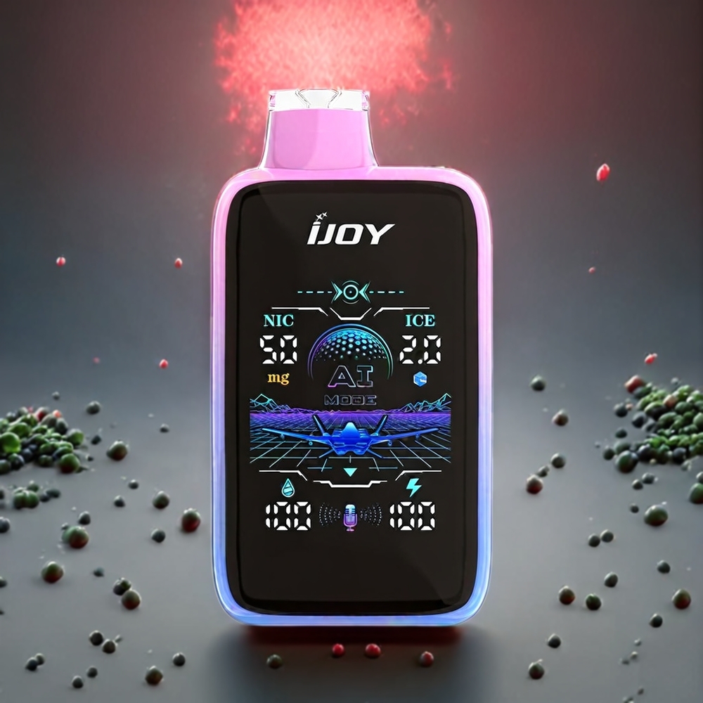 IJOY Uranus Mate Norge engros 40000 Puffs Engangs vape Blåbær Vannmelon med ICE-kontroll, 20ML e-væske, 1100mAh batteri, Type-C lading