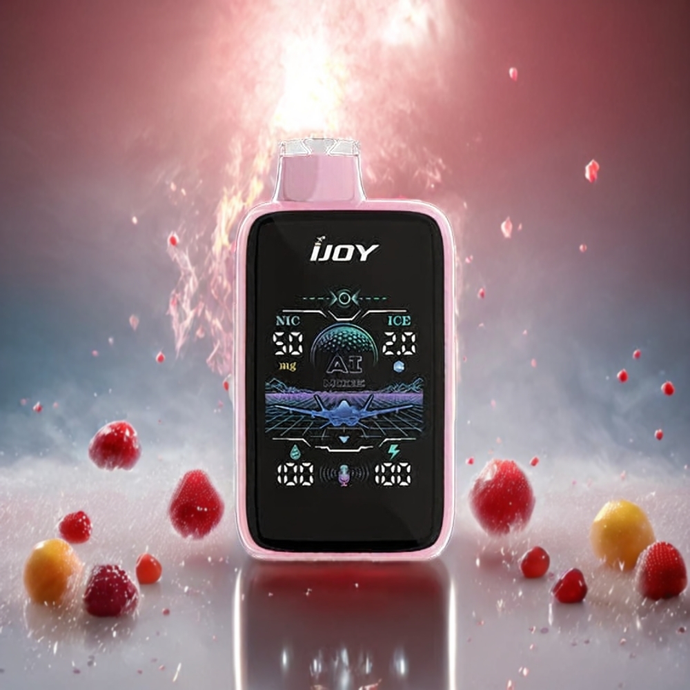 IJOY Uranus Mate Norge engros 40000 Puffs Engangs vape Cotton Candy med 20ML e-væske, 1100mAh batteri, ICE CONTROL og TYPE-C lading