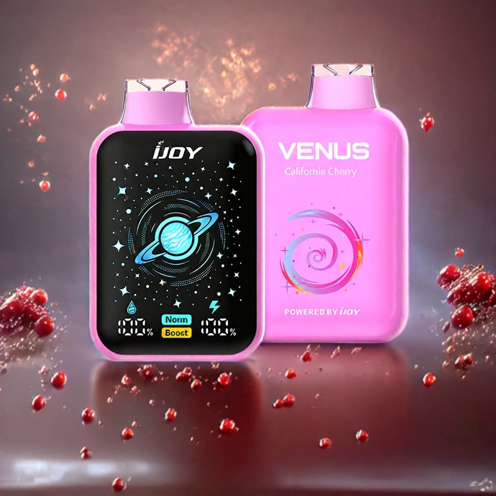 IJOY VENUS 25000 Puffs Engangs vape Norge Engros – California Cherry, 20ML, 900 mAh, TYPE-C