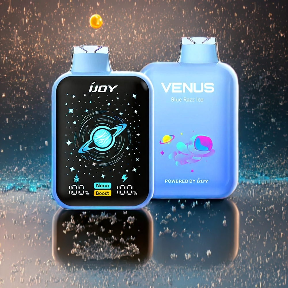 IJOY VENUS 25000 Puffs Norge Engros Engangs vape Blå Bringebær Is med 20ML E-væske, 900 mAh Batteri og TYPE-C Lading