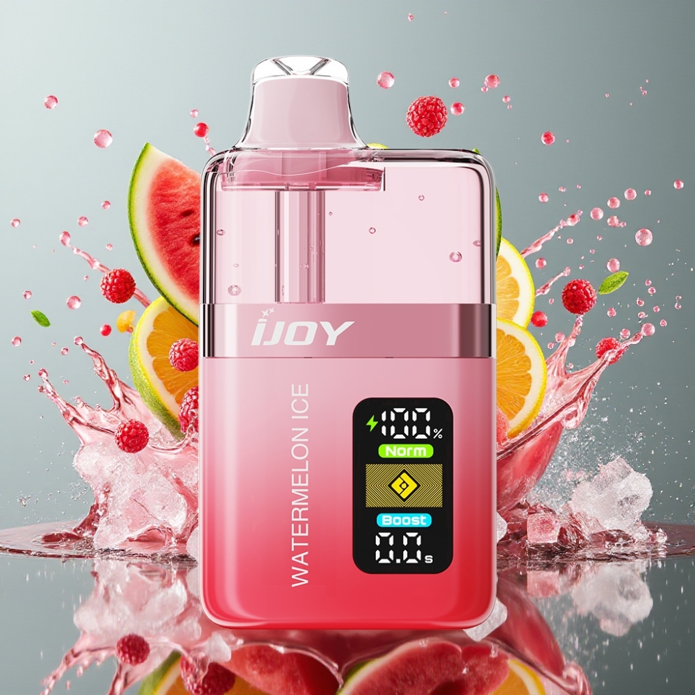 IJOY XP50000 Norge Engros Engangs Vape 50000 Puffs 50mg/ml Vannmelon Is Dual Mesh 0.4ohm 1000 mAh Type-C