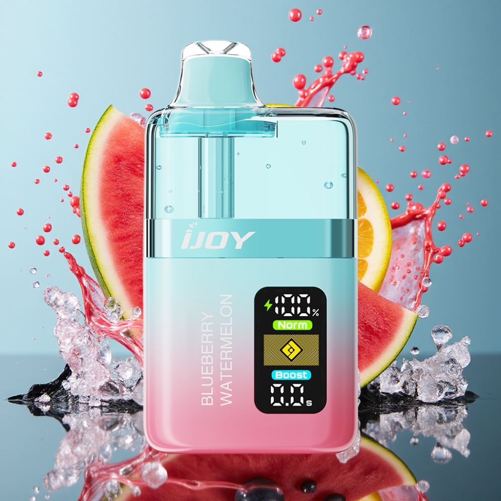 IJOY XP50000 Norge Engros Engangs Vape Blåbær Vannmelon – 50000 Puffs, 50mg/ml Nikotin, 1000 mAh, Type-C-lading