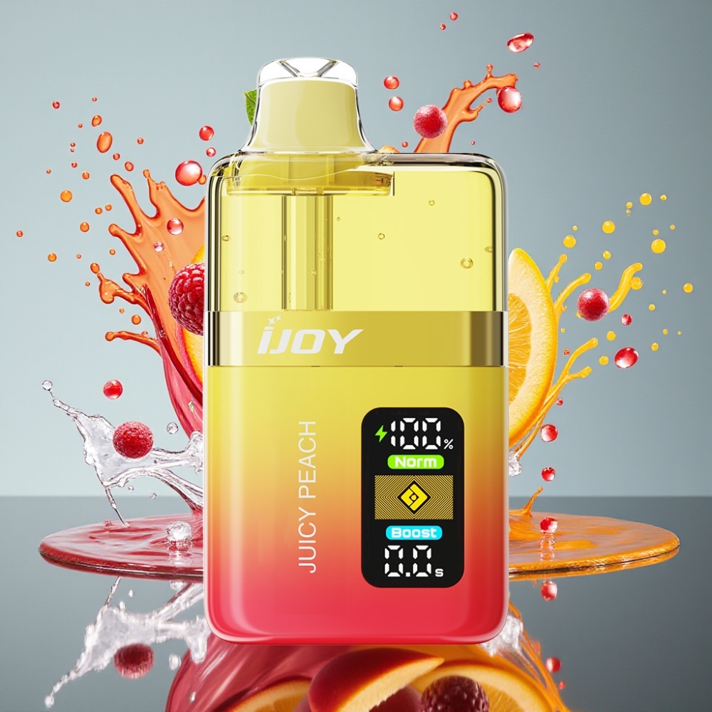 IJOY XP50000 Norge Engros Engangs Vape Juicy Peach 50000 Puffs 50mg/ml 1000 mAh Type-C Lading