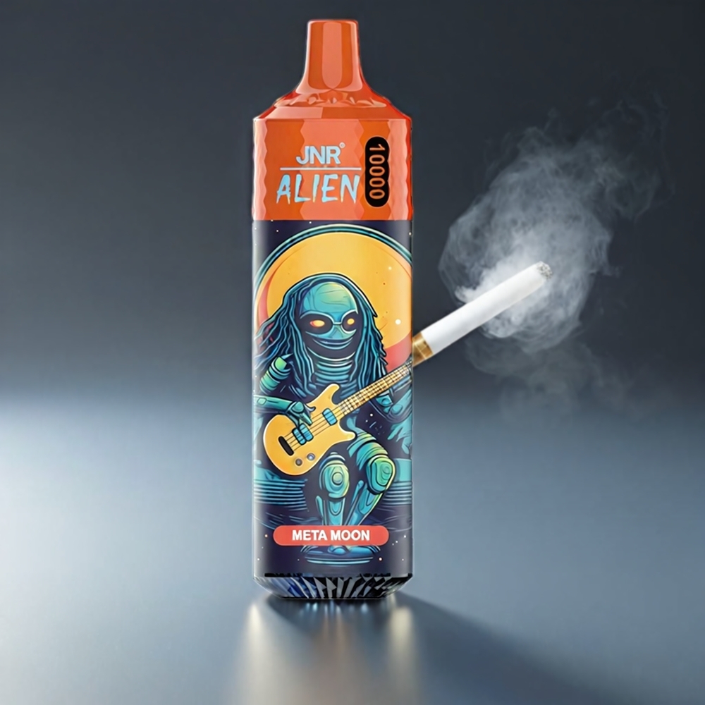 JNR Alien 10000 Puffs Norge Engros – 850mAh Type-C Hurtiglading, 20ml E-væske, RGB LED, Sporty Design