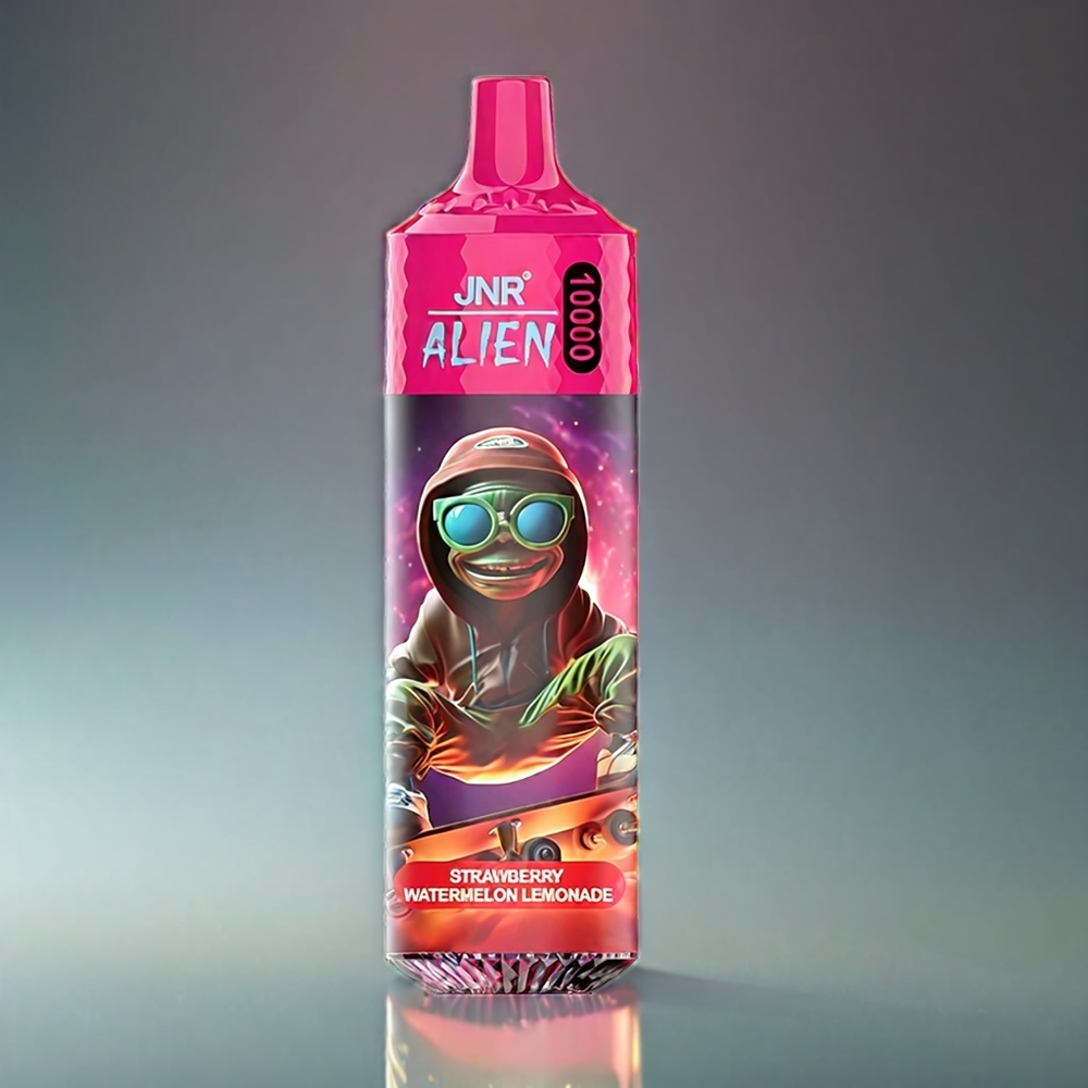 JNR Alien 10000 Puffs Norge Engros – Jordbær Vannmelon Lemonade, 850mAh Batteri, Type-C Lading, RGB-Lys