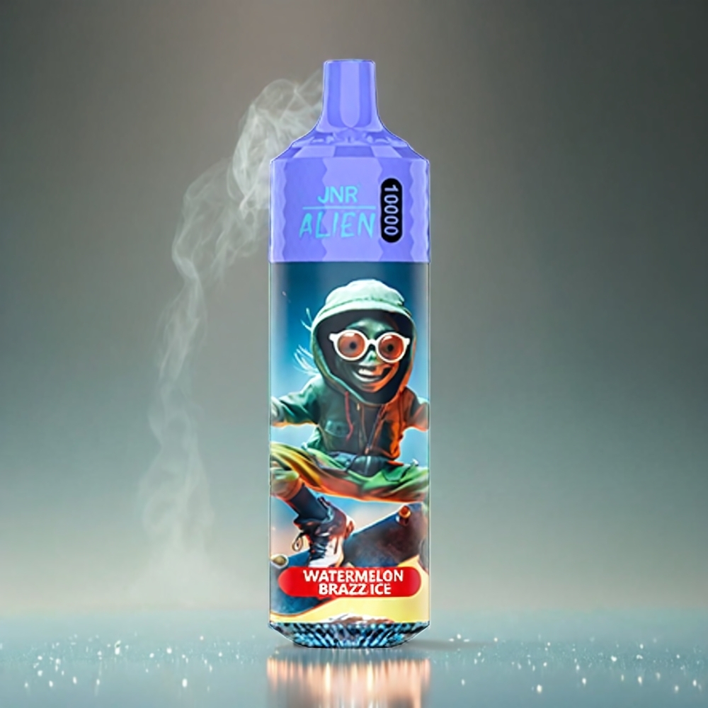 JNR Alien 10000 Puffs Norge Engros – Vannmelon Brazz Is, 850mAh Batteri, Type-C Lading, RGB-Lys