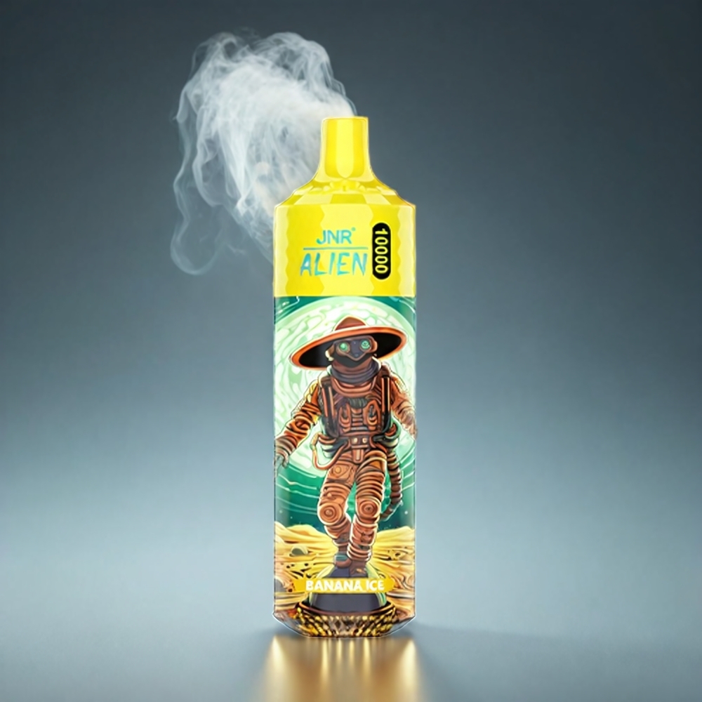 JNR Alien 10000 Puffs Norge Engros med Bananis, 850mAh Battery, Type-C Lading & RGB LED