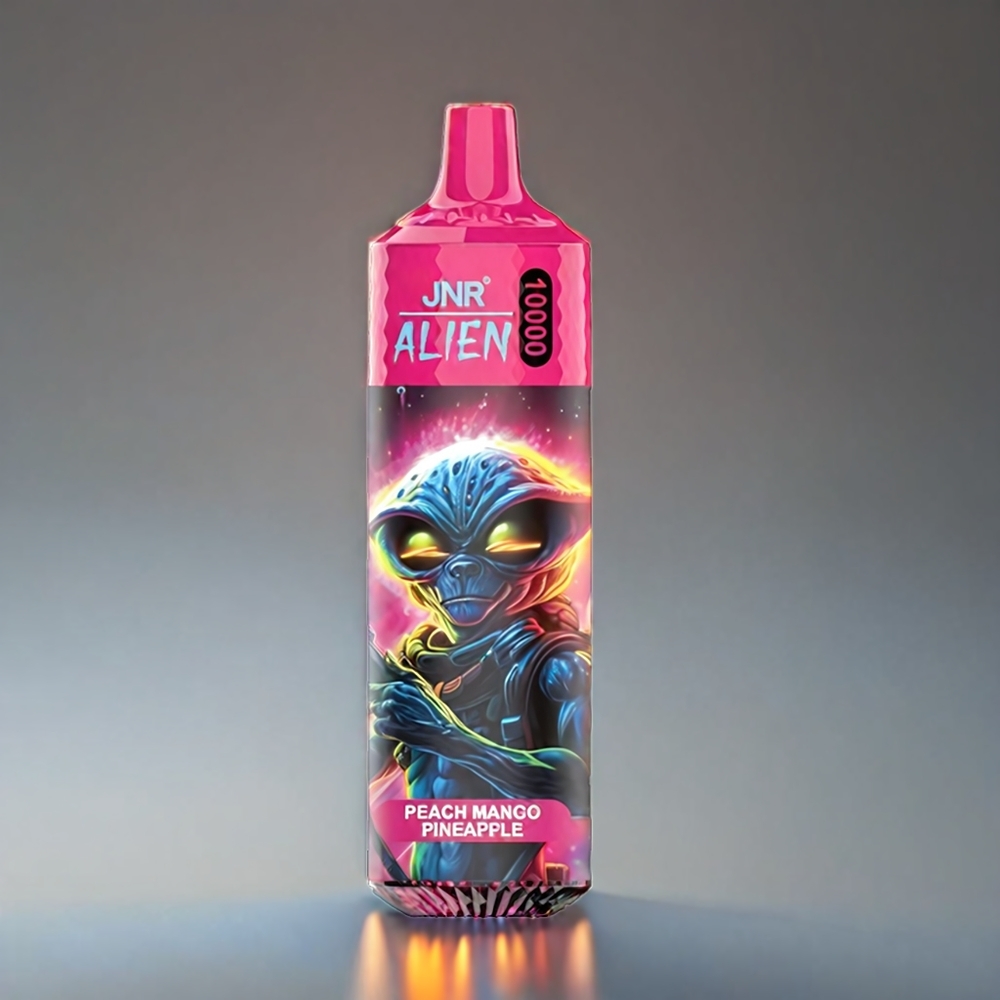JNR Alien Norge Engros 10000 Puffs 850mAh Type-C LED RGB Sporty Design Peach Mango Ananas