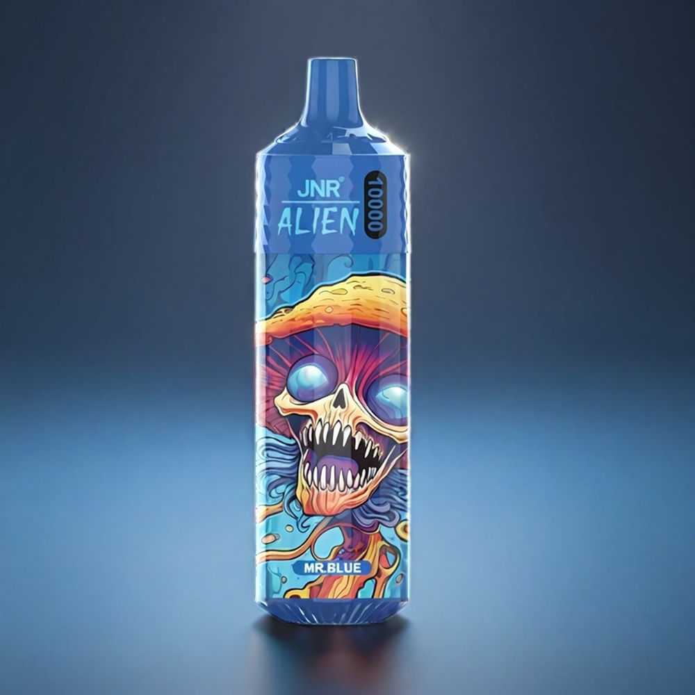 JNR Alien Norge Engros 10000 Puffs 850mAh Type-C RGB LED Vape Herr Blå