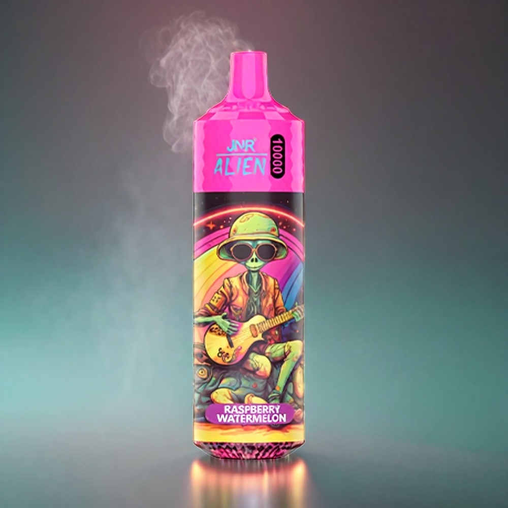 Norge engros JNR Alien 10000 Puffs 850mAh Type-C RGB Bringebær Vannmelon