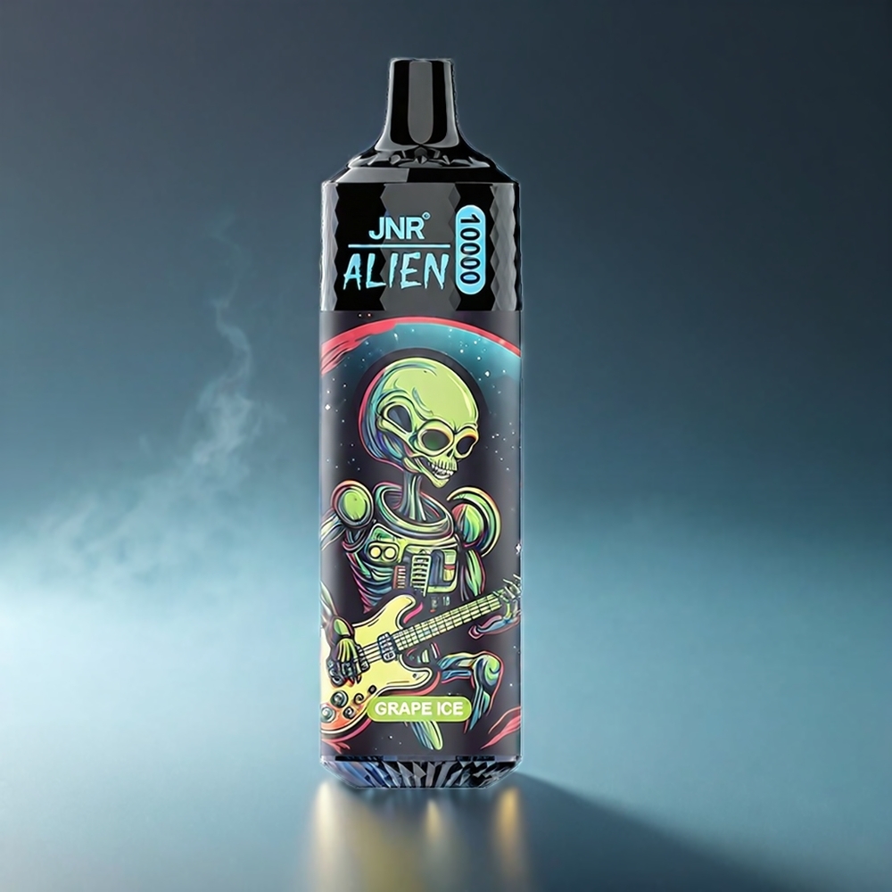 Norge engros JNR Alien 10000 Puffs Vape Drueis med 850mAh Batteri, Type-C Lading & LED (RGB) Lys
