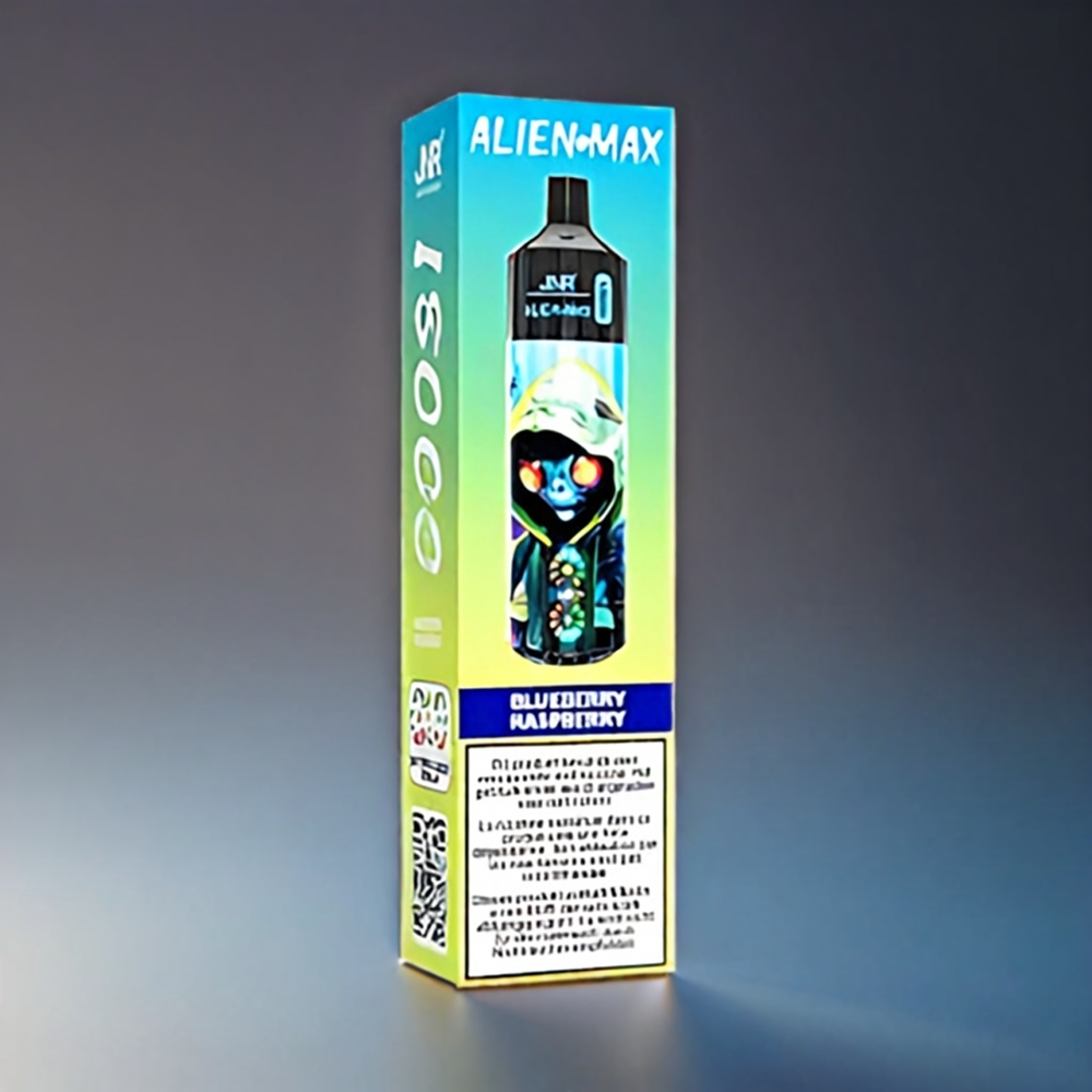 JNR Alien Max 18000 Puffs Norge Engros – Smart LED Display, Blåbær og Bringebær, Type-C Hurtiglading, 28ml E-væske
