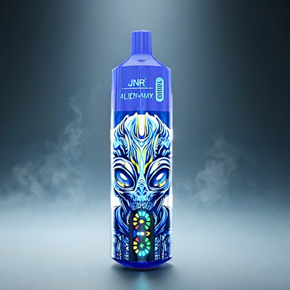 JNR Alien Max 18000 Puffs Norge Engros med Smart LED Display, Dual Mesh Coil & 20 Smaker – Blåbær På Is