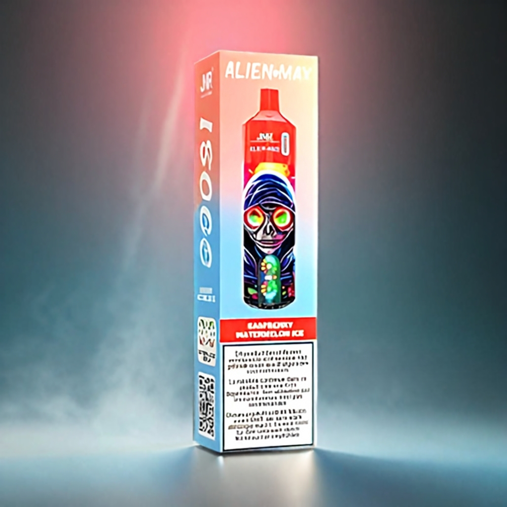 Norge Engros JNR Alien Max 18000 Puffs Smart LED Display & Type-C Lading Vape Bringebær Vannmelon Is