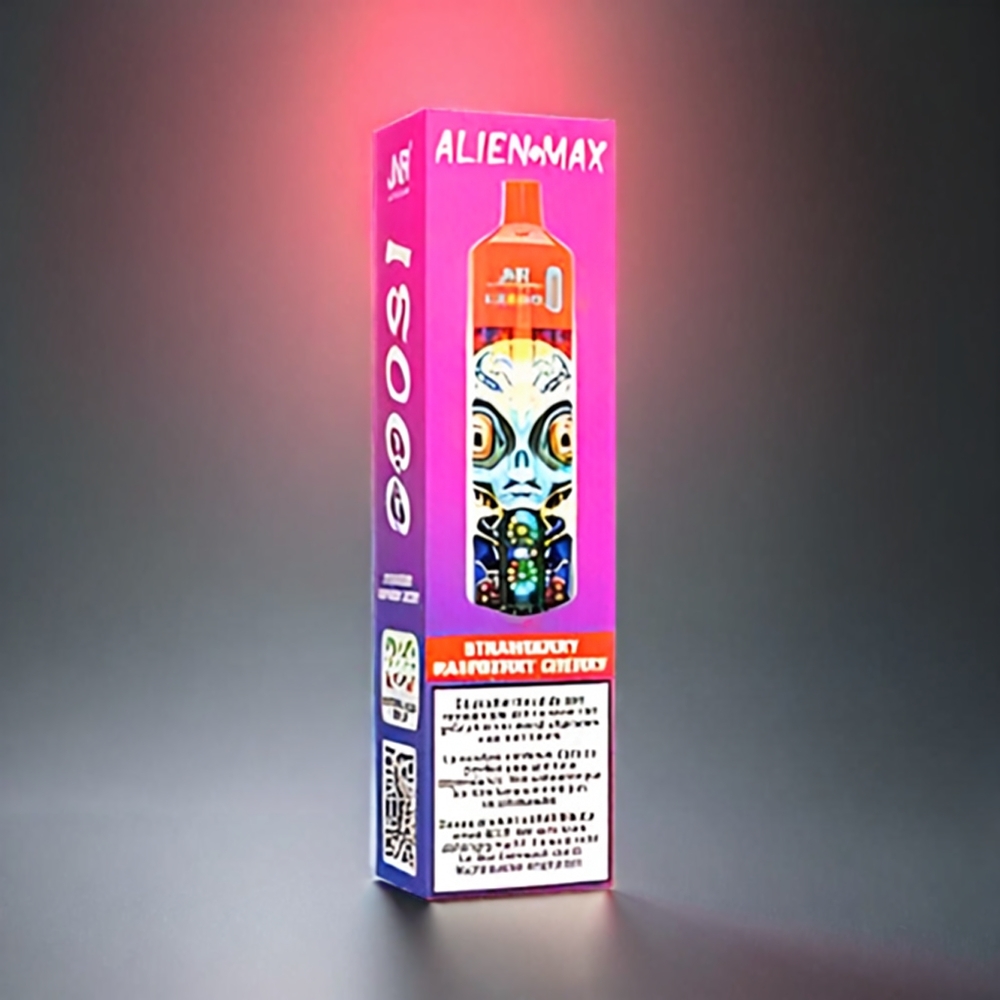 Norge engros JNR Alien Max 18000 Puffs med Smart LED Display, Dual Mesh Coil & 20 Smaker – Jordbær, Bringebær, Kirsebær