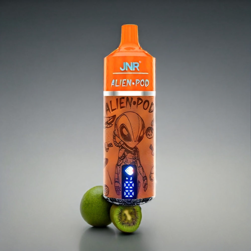 JNR Alien Pod 13000 Puffs Norge Engros – 850mAh Batteri, 20ml E-væske, Type-C, Passionfrukt & Kiwi
