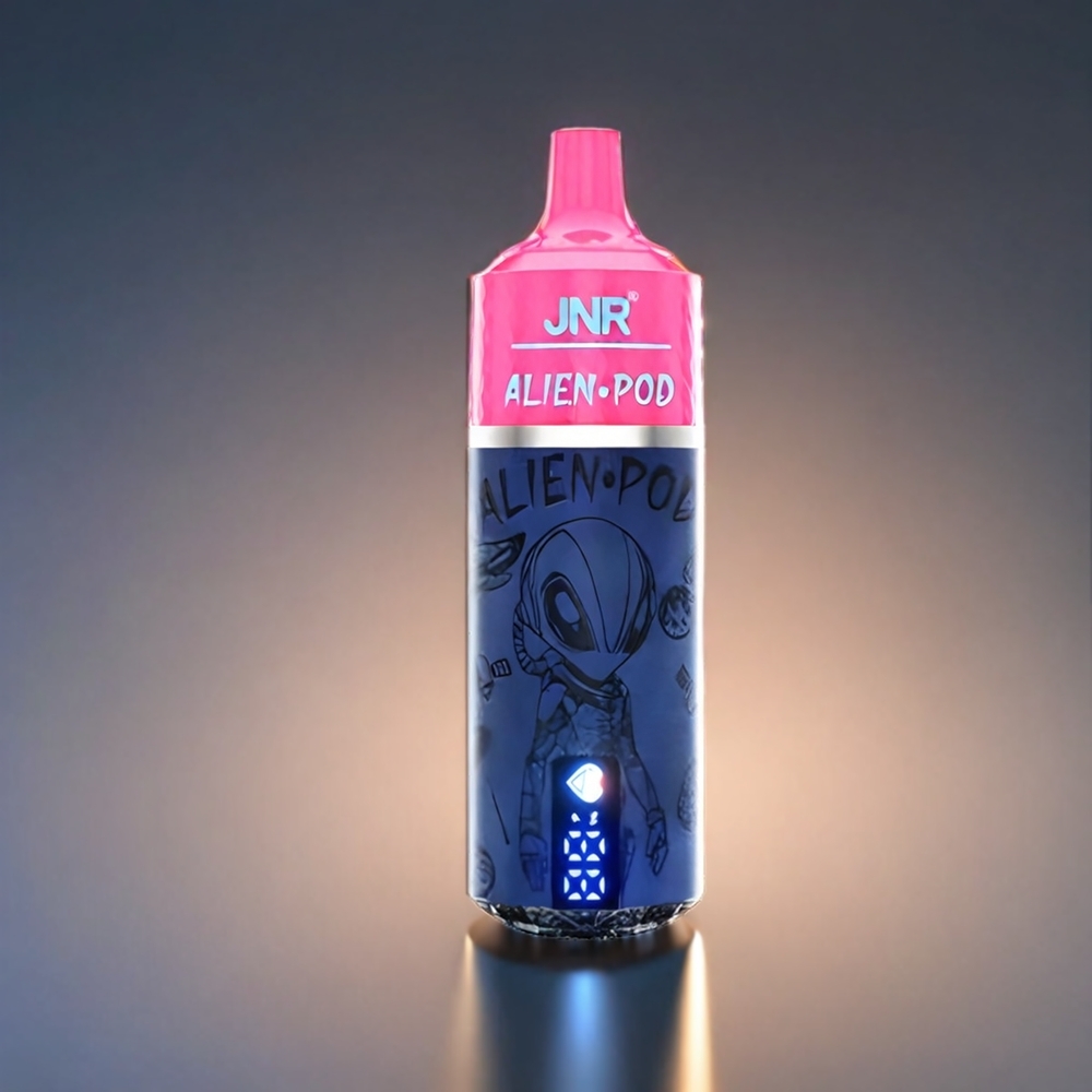 JNR Alien Pod 13000 Puffs Norge Engros med 850mAh Batteri, 20ml E-liquid og Type-C Lading – Juicy Peaches (Saftige Fersken)
