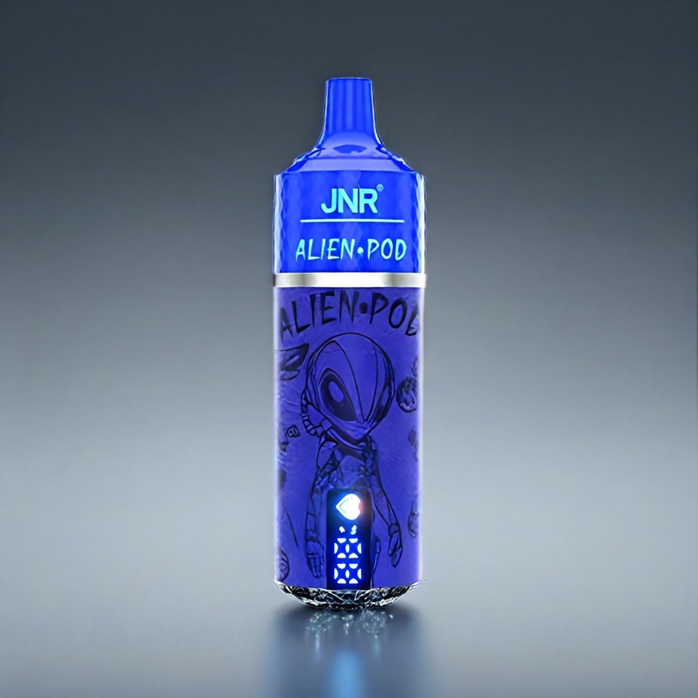 JNR Alien Pod Norge Engros 13000 Puffs Mesh Core 850mAh Type-C Lading Blåbær på Is 20ml 10PCS/PACK