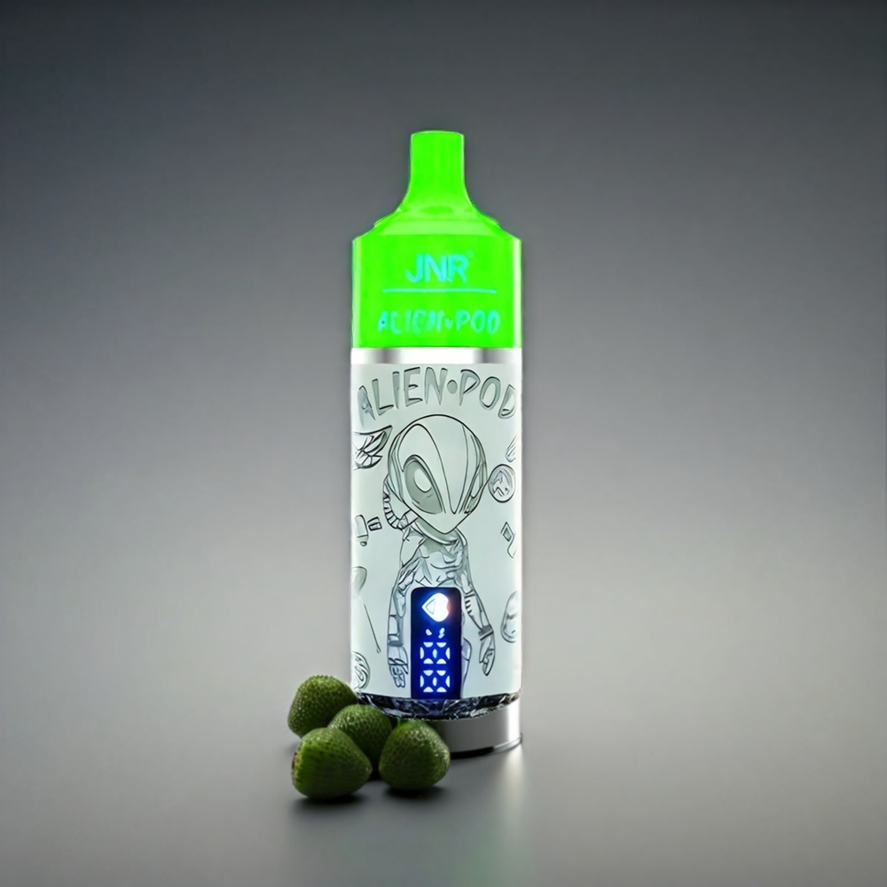 JNR Alien Pod Norge engros 13000 Puffs MED 20ml E-væske & 850mAh Batteri – Jordbær Kiwi