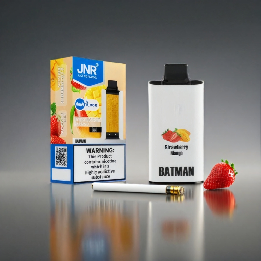 JNR BATMAN Norge engros 11000 Puffs Vape Jordbær Mango 850 mAh Type-C