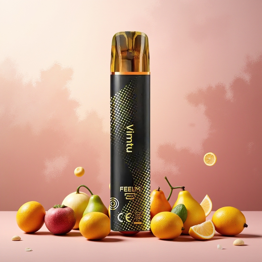 JNR Black&Golden 600+200 Puffs 550mAh Norge Engros Vape til engangsbruk