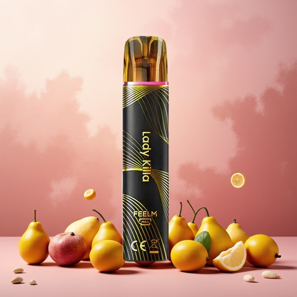 JNR Black&Golden Norge Engros 600+200 Puffs 2ml 550mAh TPD-sertifisert Engangsvape Lady Killa