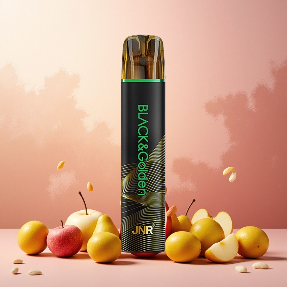 JNR Black&Golden Norge Engros 600+200 Puffs 2ml Sur Eple Vape til engangsbruk