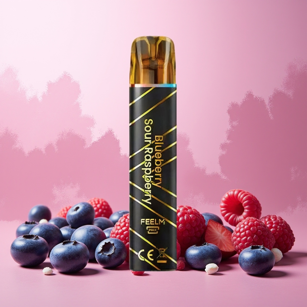 JNR Black&Golden Norge Engros Vape til engangsbruk 600+200 Puffs 2ml Blåbær Sur Bringebær TPD-sertifisert 2% Nikotin