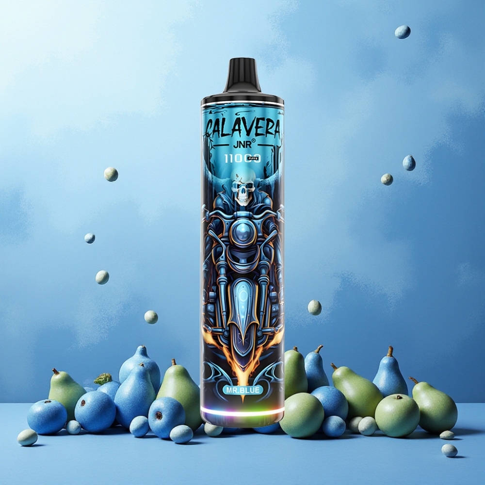 JNR Calavera 11000 Puffs Norge Engros Vape til engangsbruk Mr Blå med Type-C-lading, 850 mAh batteri og 21ml e-væske