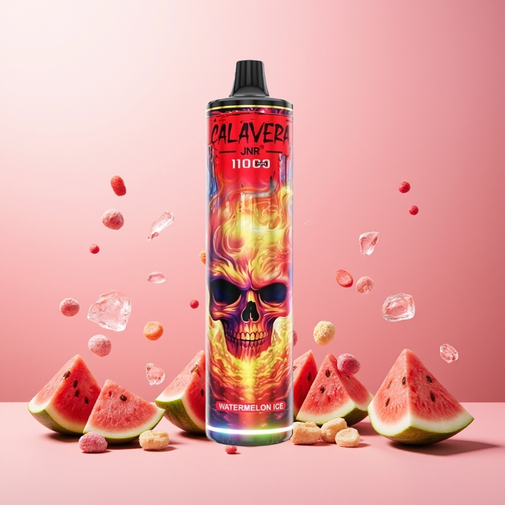 JNR Calavera 11000 Puffs Norge Engros Vape til engangsbruk Vannmelon Is med Type-C lading og 21ml E-Liquid Kapasitet