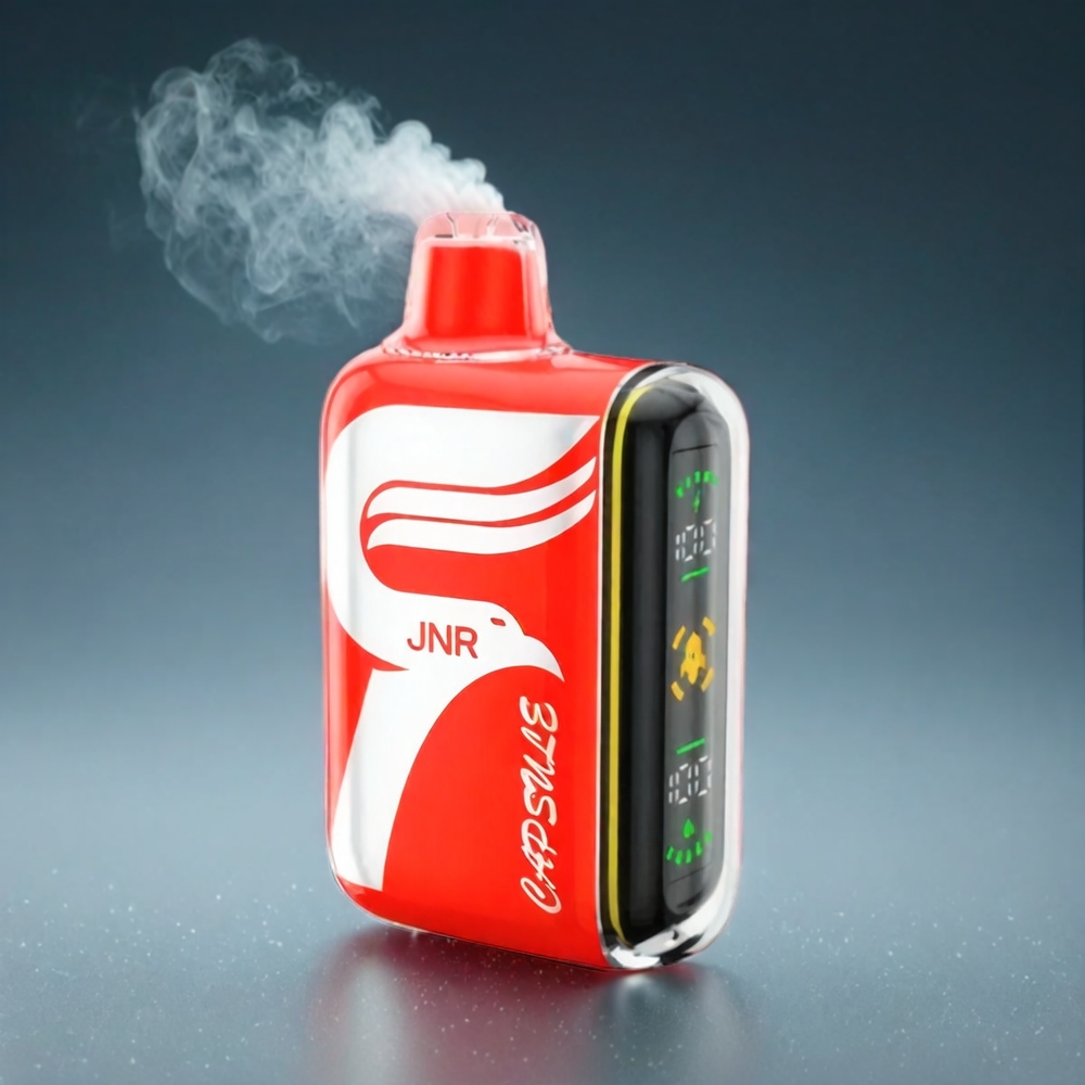 JNR Capsule 15000 Puffs Norge Engros – Vannmelon Is – 850mAh Battery, 20ml E-liquid, Dual Mesh Coil, Smart LED Display