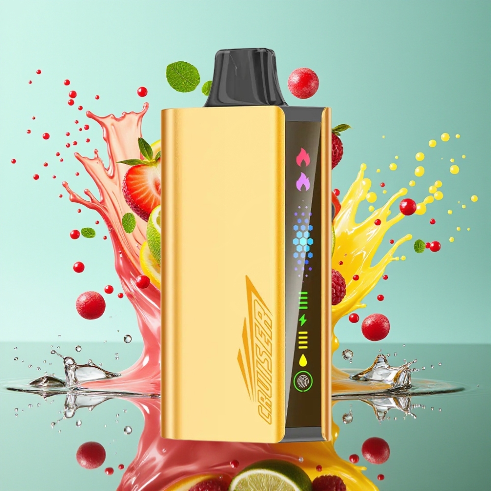 JNR Cruiser 12000 Puffs No-Charge Engangs Vape Cool Mint Norge Engros med 3500 mAh Batteri og Full-Metal Aluminum Body