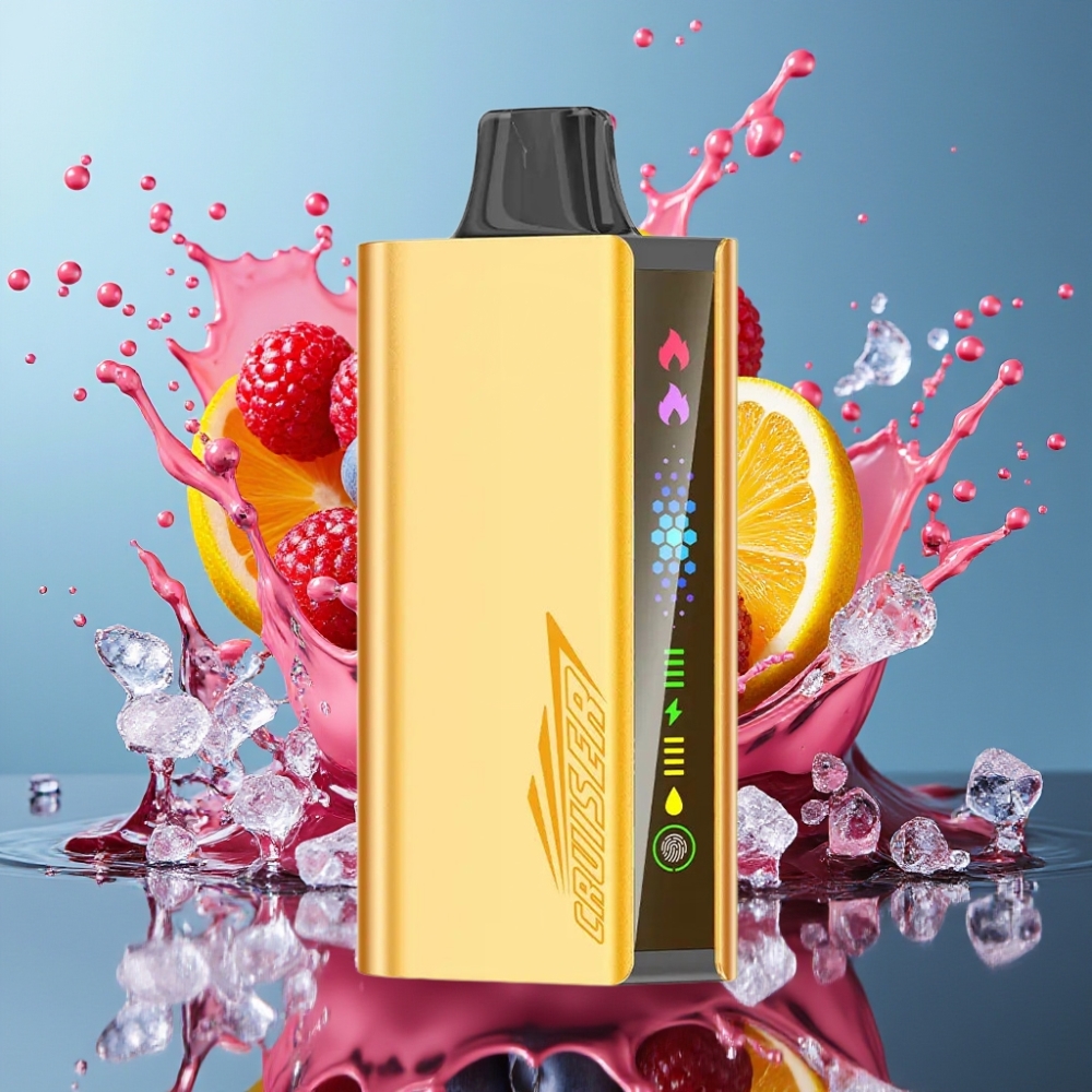 JNR Cruiser Norge Engros 12000 Puffs No-Charge Engangs Vape Blåbær Blast med 3500 mAh Batteri, 25ml E-væske og Full-Metal Aluminum Body