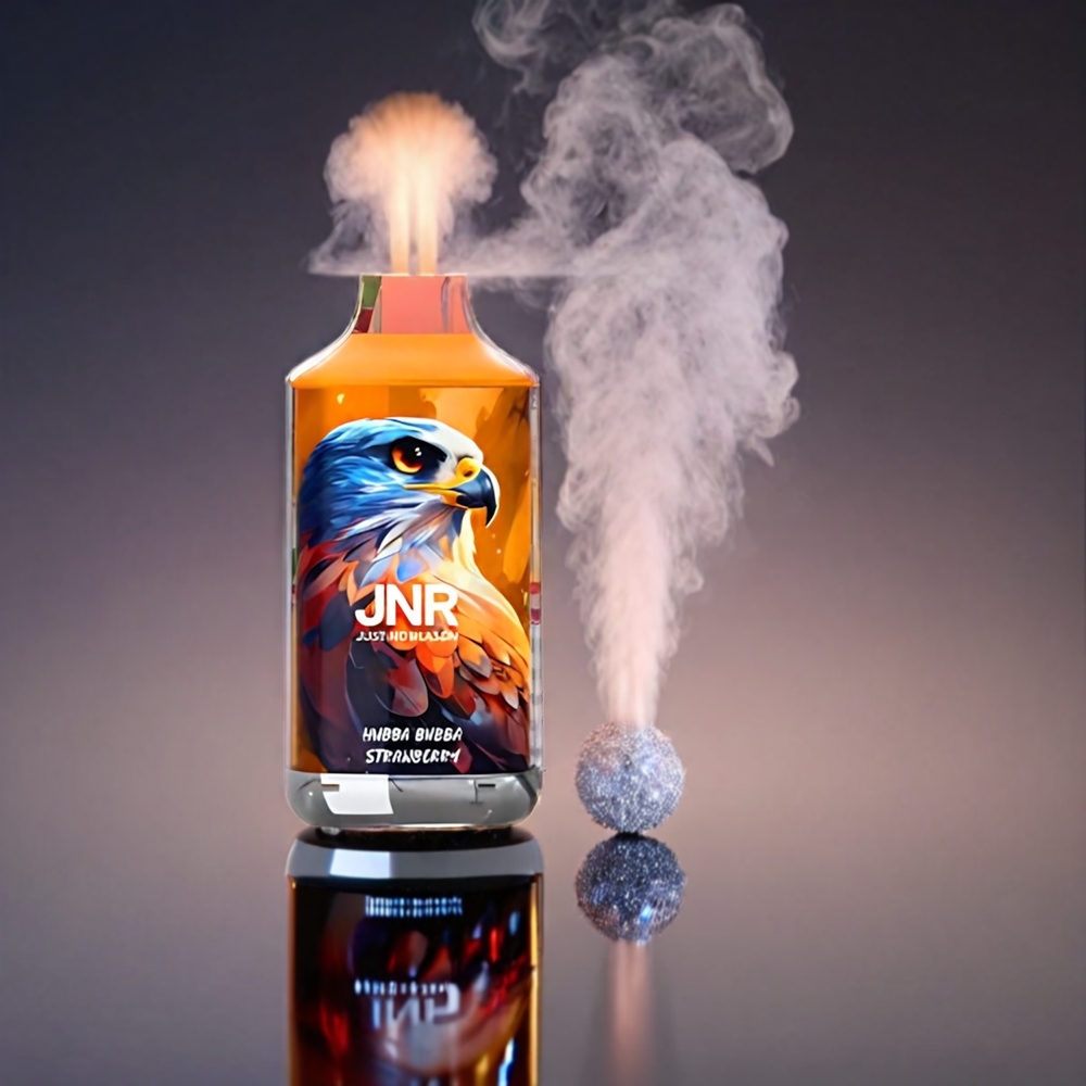 JNR Falcon 16000 Puffs Norge Engros – 850mAh Batteri, 22ml E-væske, Dual Mesh Coil, Type C & Lightning, Smart LED Display, Hubba Bubca Jordbær