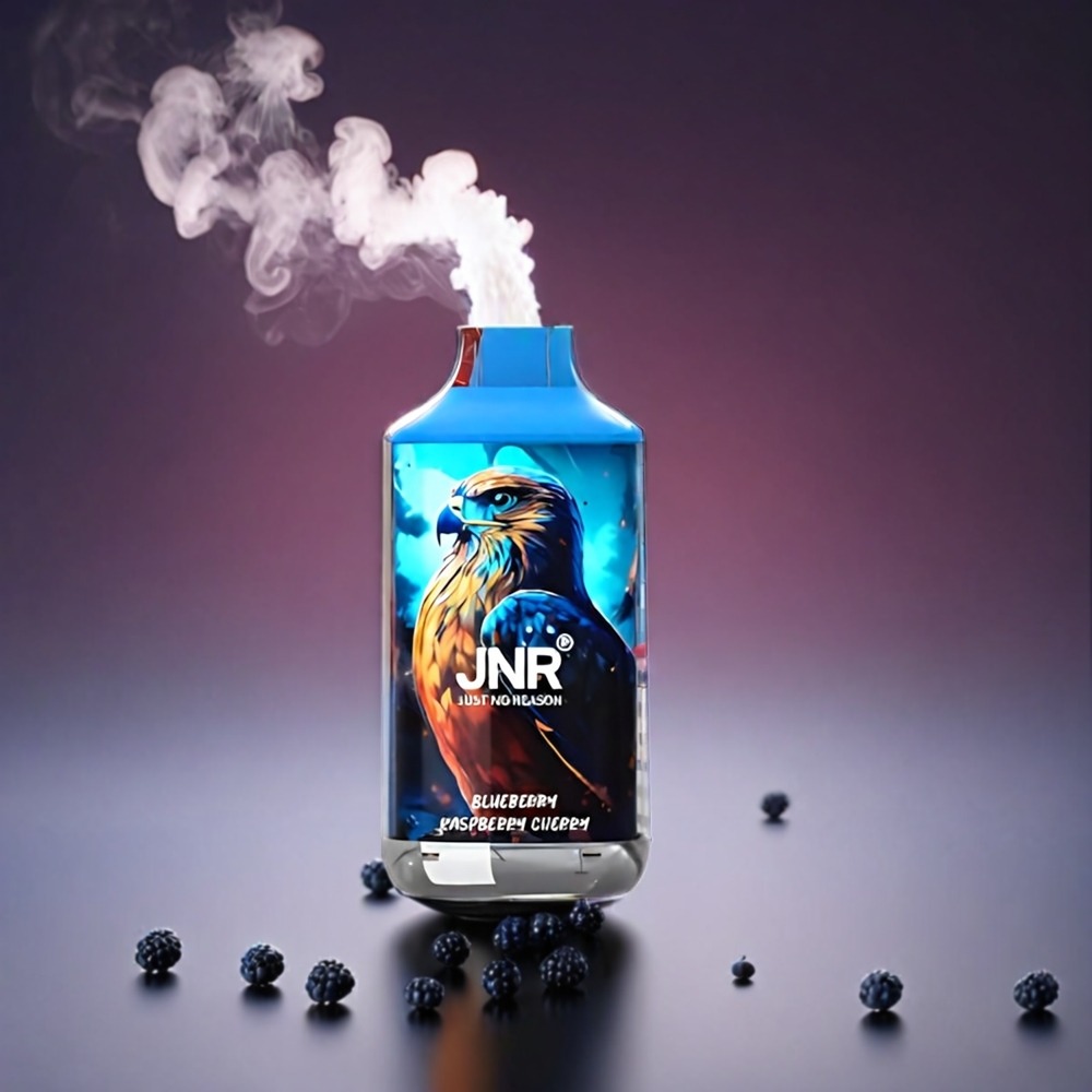 JNR Falcon 16000 Puffs Norge Engros – Blåbær Bringebær Kirsebær – 850mAh Batteri – 22ml E-væske – Dual Mesh Coil – Type C & Lightning – Smart LED Skjerm