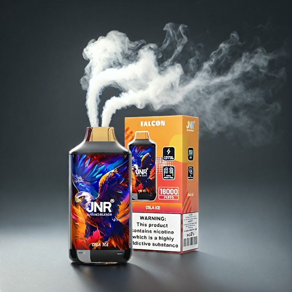 JNR Falcon 16000 Puffs Norge Engros – Cola Is med 850 mAh Batteri, 22ml E-væske & Smart LED Display