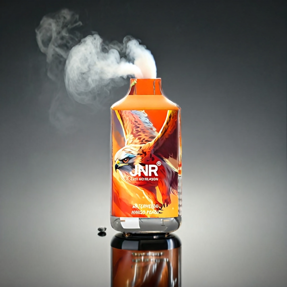 JNR Falcon 16000 Puffs Norge Engros Vannmelon Mango Fersken - 850mAh, 22ml, Dual Mesh Coil, Type C & Lightning, Smart LED Display