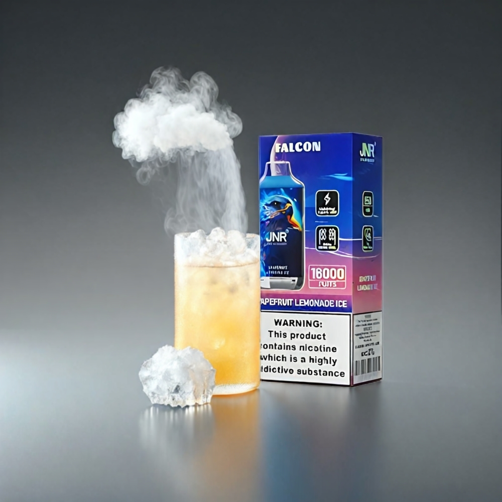 JNR Falcon 16000 Puffs Norge Engros Vape Grapefrukt Sitronade Is – 850 mAh, 22ml, Dual Mesh Coil, Smart LED Display