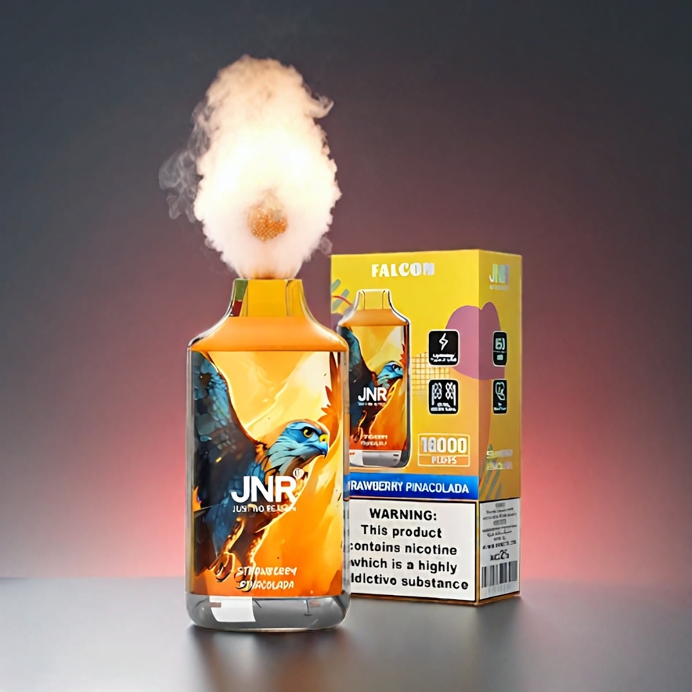 JNR Falcon Norge Engros 16000 Puffs 22ml Jordbær Pina Colada Vape med 850 mAh & Smart LED Display