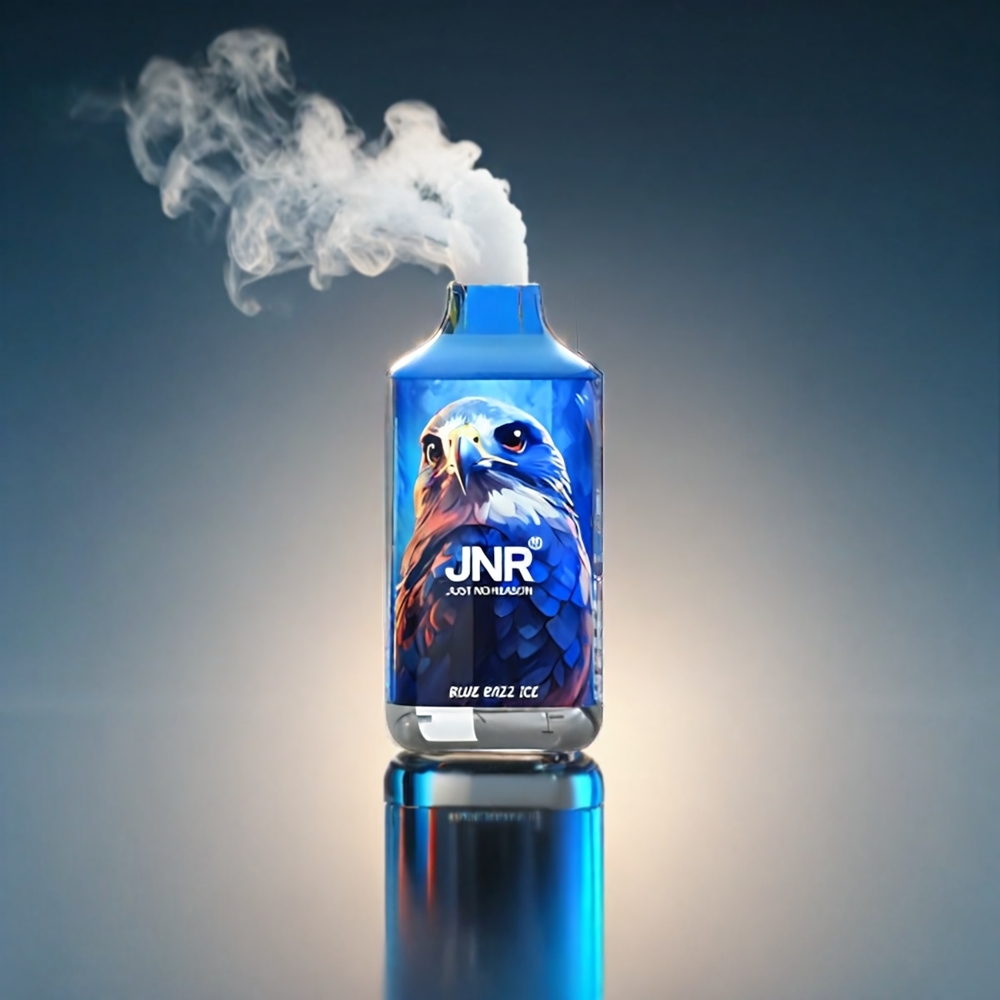 JNR Falcon Norge Engros 16000 Puffs Vape Blå Bringebær Is med 850 mAh Batteri, 22ml E-væske og Dual Mesh Coil