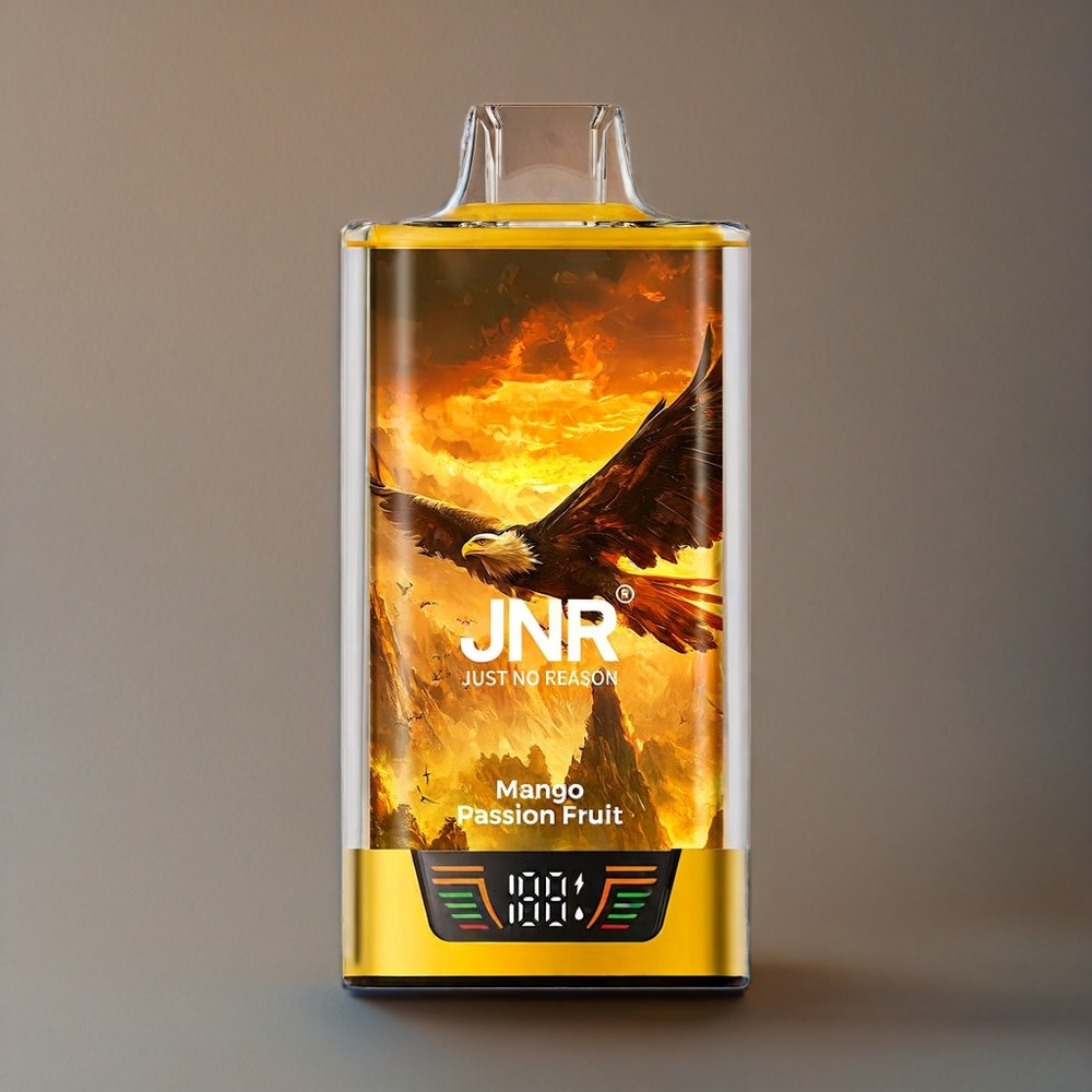 JNR Falcon Pro 28000 Norge Engros – 28000 Puffs, 30ml E-liquid, Smart Skjerm, Dual Mesh Coil, Mango Passionsfrukt