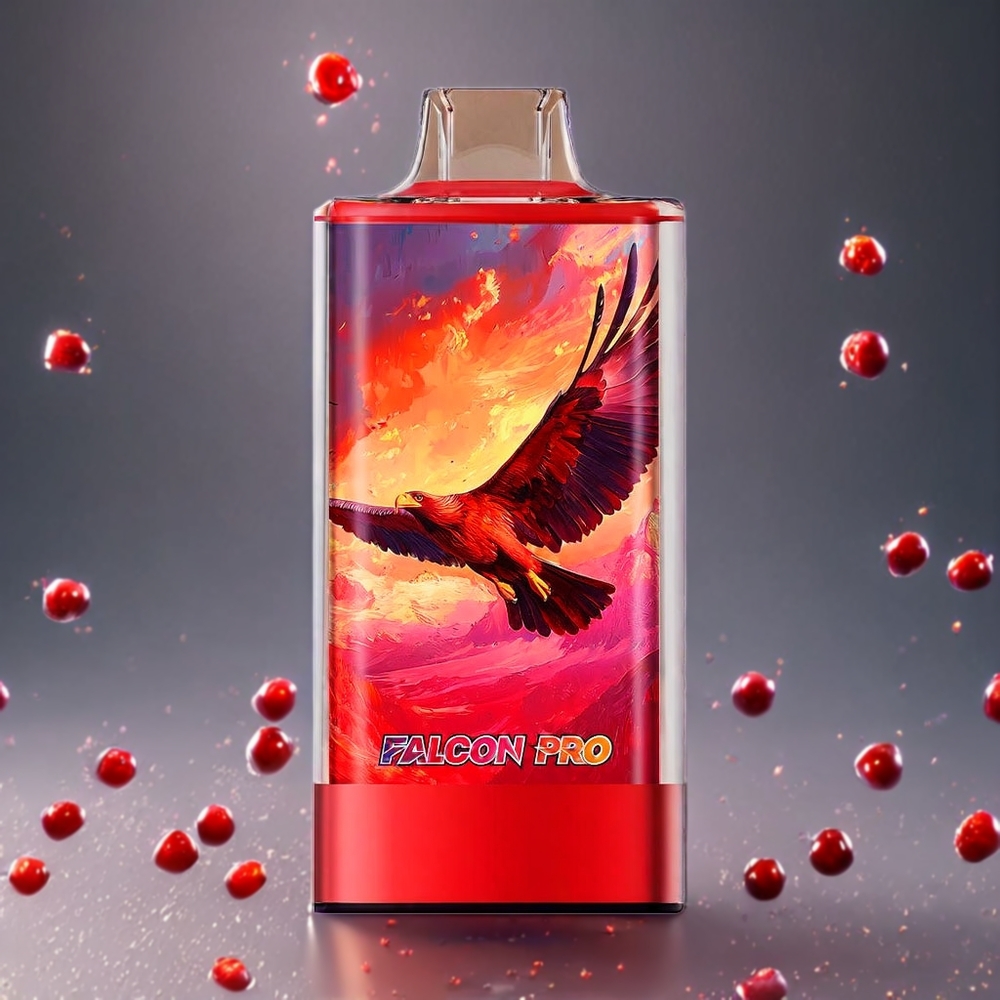 JNR Falcon Pro 28000 Norge Engros – 28000 Puffs, Smart Skjerm, Dual Mesh Coil, Kirsebær Kola