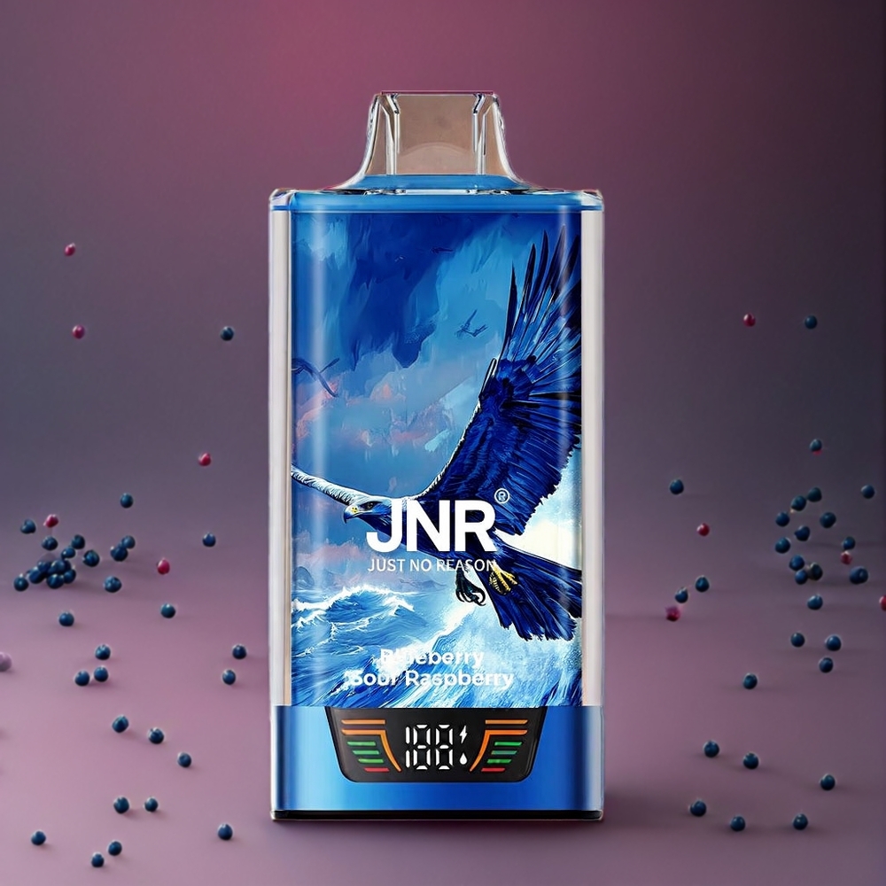 JNR Falcon Pro 28000 Norge Engros – Blåbær Sur Bringebær med 28000 Puffs, Smart Skjerm, Dual Mesh Coil, 950 mAh Batteri