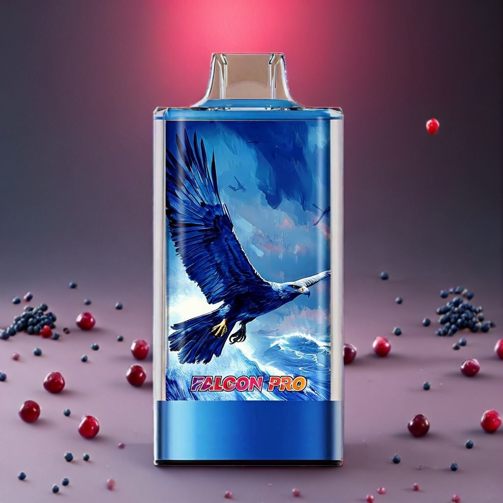 JNR Falcon Pro 28000 Norge Engros – Blåbær Sur Bringebær med 28000 Puffs, Smart Skjerm, Dual Mesh Coil, 950 mAh Batteri