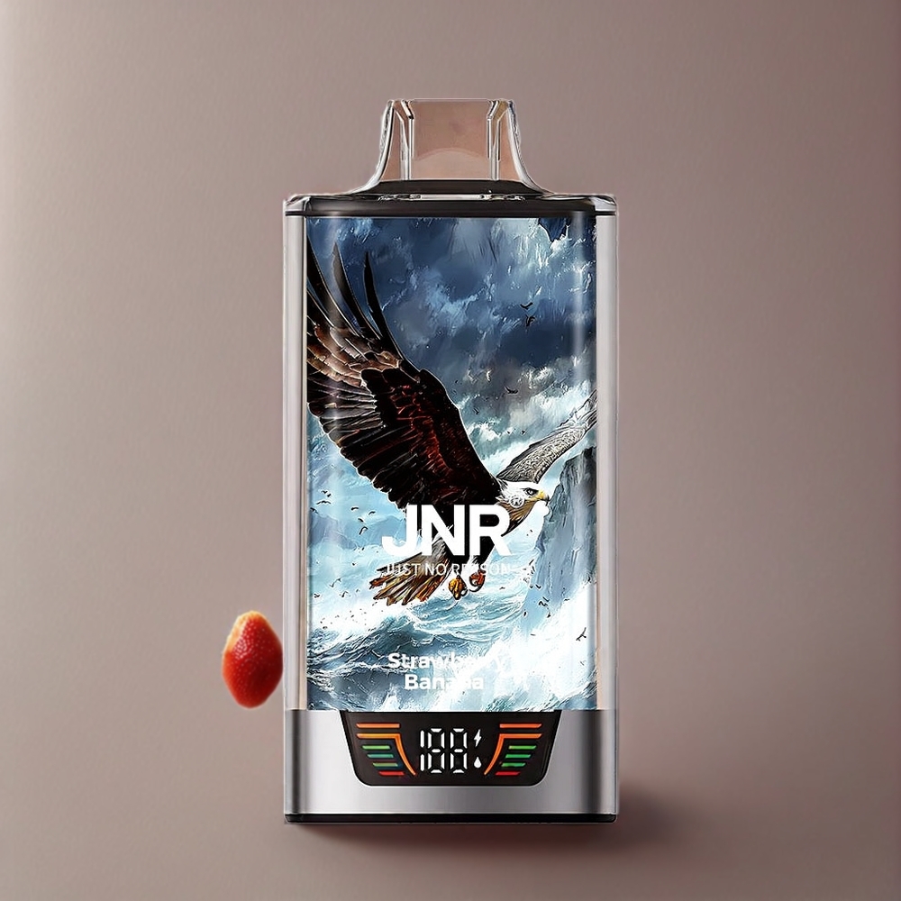 JNR Falcon Pro 28000 Norge engros – Jordbær Banan – Smart Skjerm, Dual Mesh Coil, 950 mAh, Type-C